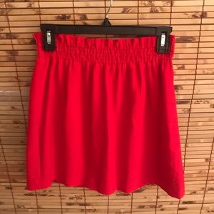 Red J. Crew Skirt